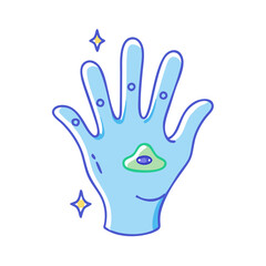 extraterrestrial hand vector icon, extraterrestrial hand vector illustration - simple illustration of extraterrestrial hand, perfect for logos,and extraterrestrial hand -themed designs.