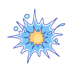 plasma burst vector icon, plasma burst vector illustration - simple illustration of plasma burst, perfect for logos,and plasma burst -themed designs.