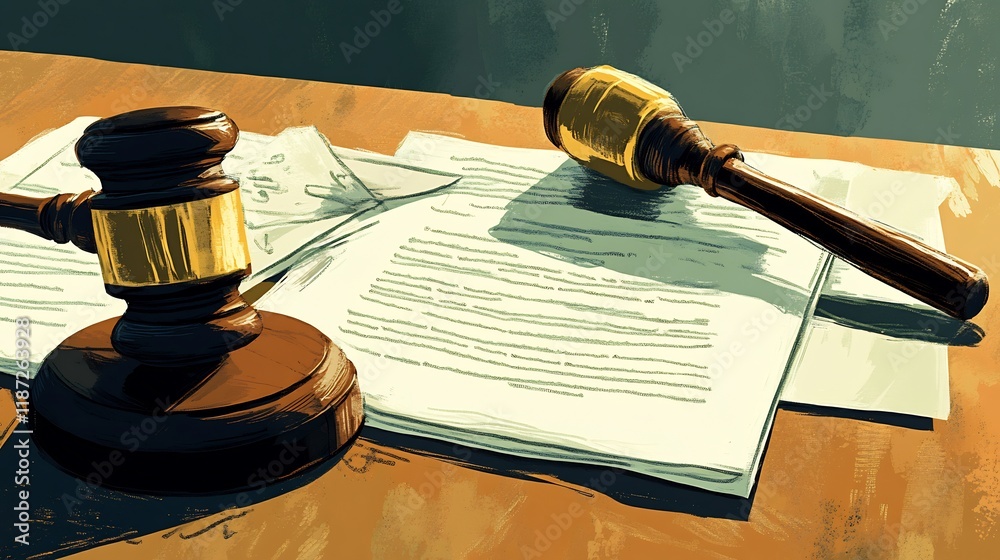 Poster illustration of contracts business law focusing key terms enforceability and dispute resolution