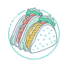 carnitas tacos vector icon, carnitas tacos vector illustration-simple illustration of carnitas tacos, perfect for logos,and carnitas tacos-themed designs.