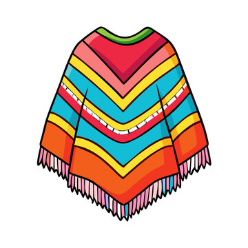 recommend clip art: colorful poncho vector icon, colorful poncho vector illustration-simple illustration of colorful poncho, perfect for logos,and colorful poncho-themed designs.