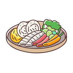 fajitas platter vector icon, fajitas platter vector illustration-simple illustration of fajitas platter, perfect for logos,and fajitas platter-themed designs.