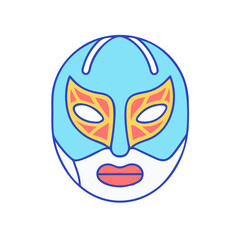 luchador mask vector icon, luchador mask vector illustration-simple illustration of luchador mask, perfect for logos,and luchador mask-themed designs.