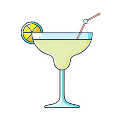 margarita glass vector icon, margarita glass vector illustration-simple illustration of margarita glass, perfect for logos,and margarita glass-themed designs.