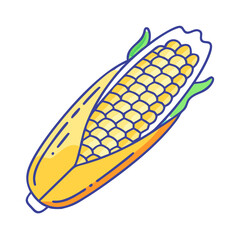 mexican corn on the cob elote icon, mexican corn on the cob elote vector.