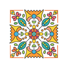 mexican folk art pattern vector icon, mexican folk art pattern vector illustration-simple illustration of mexican folk art pattern, perfect for logos,and mexican folk art pattern-themed designs.