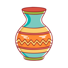 mexican pottery vase vector icon, mexican pottery vase vector illustration-simple illustration of mexican pottery vase, perfect for logos,and mexican pottery vase-themed designs.
