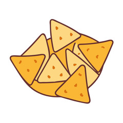 tortilla chips vector icon, tortilla chips vector illustration-simple illustration of tortilla chips, perfect for logos,and tortilla chips-themed designs.