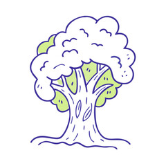 doodle of a tree vector icon, doodle of a tree vector illustration-simple illustration of doodle of a tree, perfect for logos,and doodle of a tree - themed designs.