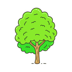 lush green tree vector icon, lush green tree vector illustration-simple illustration of lush green tree, perfect for logos,and lush green tree - themed designs.