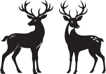 Deer silhouette vector