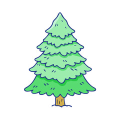 pine tree vector icon, pine tree vector illustration-simple illustration of pine tree, perfect for logos,and pine tree - themed designs.