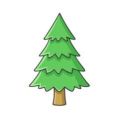 pine tree vector icon, pine tree vector illustration-simple illustration of pine tree, perfect for logos,and pine tree - themed designs.