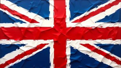 Fototapeta premium Watercolor Illustration of United Kingdom Flag 