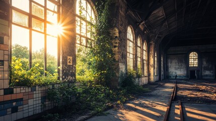 Busy train station: the pulse of urban travel