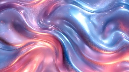 Obraz premium Captivating Seamless Iridescent Silver Abstract Textures with Retro Vaporwave Influence in Prism Light Effects