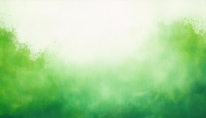 Fototapeta premium white background texture with green watercolor grunge borders in old faded vintage design elegant pastel green stripes with white center