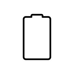 Battery icon flat editable icon mark