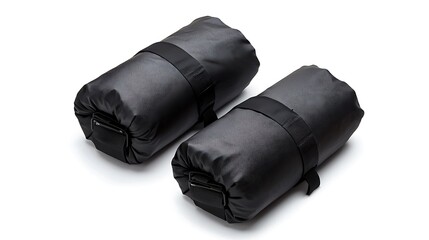 Naklejka premium Two black bags with a black strap