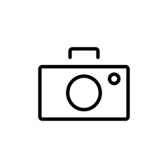 Camera icon flat editable icon mark