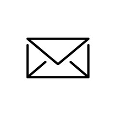 Envelope icon flat editable icon mark