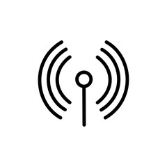 Podcast icon flat editable icon mark