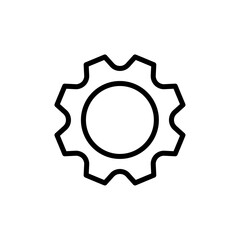 Settings icon flat editable icon mark