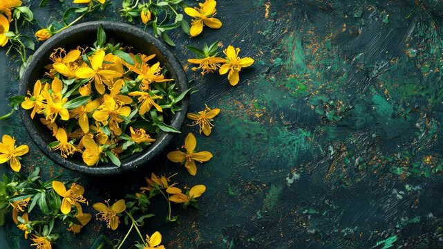 An essential oil extract of St. John's wort herb