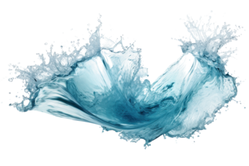 Captivating splash of water creates dynamic movement and beauty in a serene environment