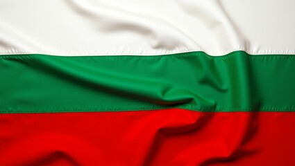 Obraz premium Bulgarian Flag with Fabric Texture 