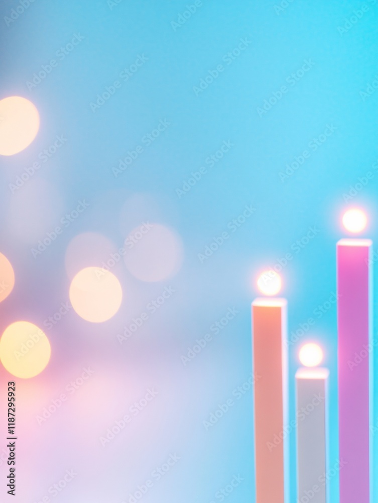 Poster pastel finance abstract currency and soft light graphs