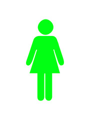 person and toilet sign	
