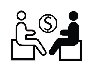 Business Teamwork and Partnership Icons. Leadership, workshop. Business and management line icons set.