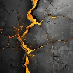 Elegant seamless grunge texture featuring golden elements for stylish background design