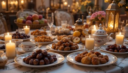 Ramadhan Kareem muslim background. Generative AI