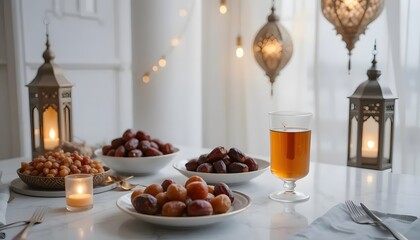 Ramadhan Kareem muslim background. Generative AI