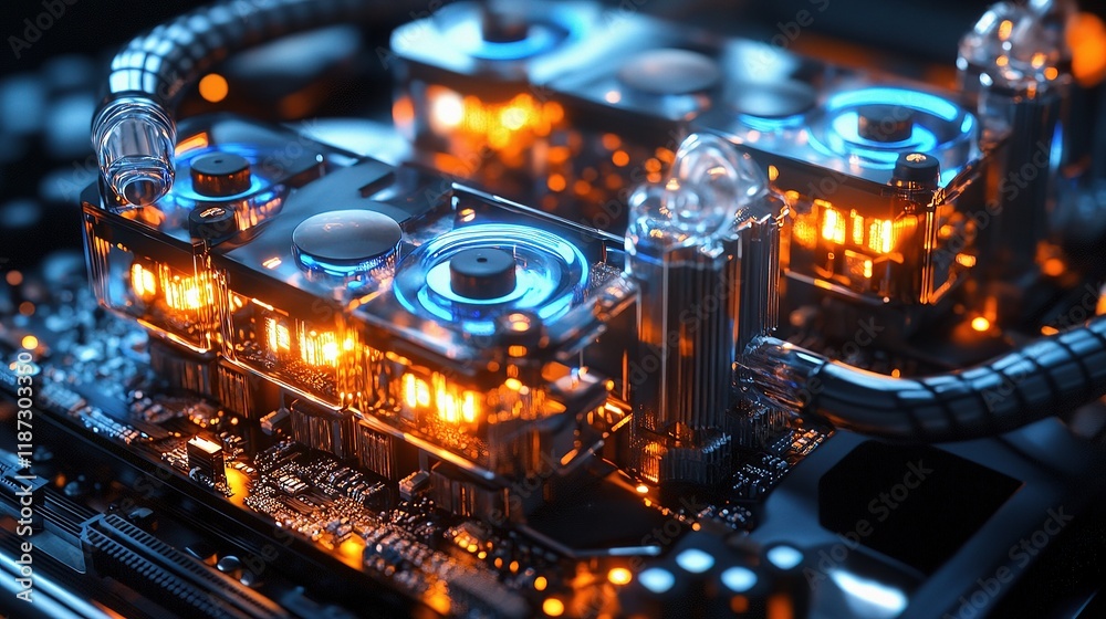 Poster advanced computer processors with cooling system for high performance