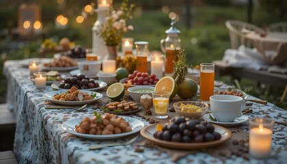 Ramadhan Kareem muslim background. Generative AI