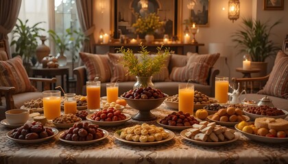 Ramadhan Kareem muslim background. Generative AI