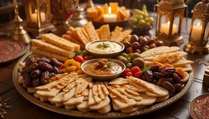 Ramadhan Kareem muslim background. Generative AI