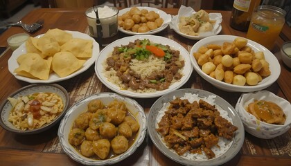 Ramadhan Kareem muslim background. Generative AI