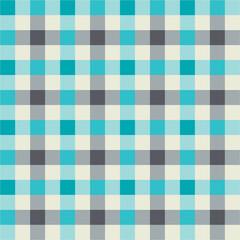 Illustration of plaid fabric with modern colors, in blue, red, navy, and turquoise tones, special weft yarn to simulate the texture of a fabric. Design for textures or repeats of garments or fashion p
