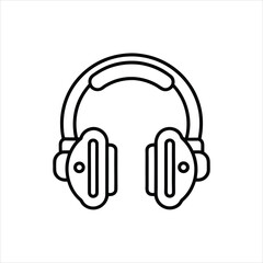 Gamer Headset Icon Vector Design for Gaming and Technology