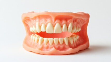 Obraz premium Realistic Model of Human Teeth and Gums for Educational Purposes