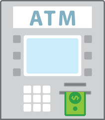 Bank ATM An automated teller machine icon.