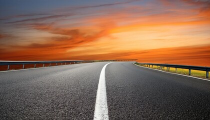 Naklejka premium a road isolated on background generative ai