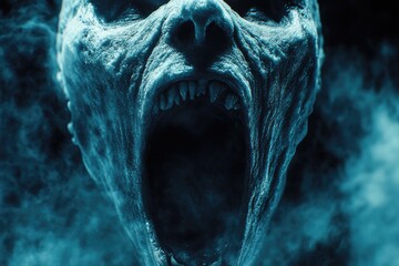 Screaming ghost faces