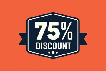 75% off discount offer.  Limited time sale.