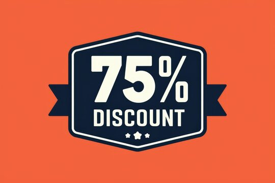 75% off discount offer.  Limited time sale.