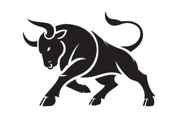 Bull silhouette